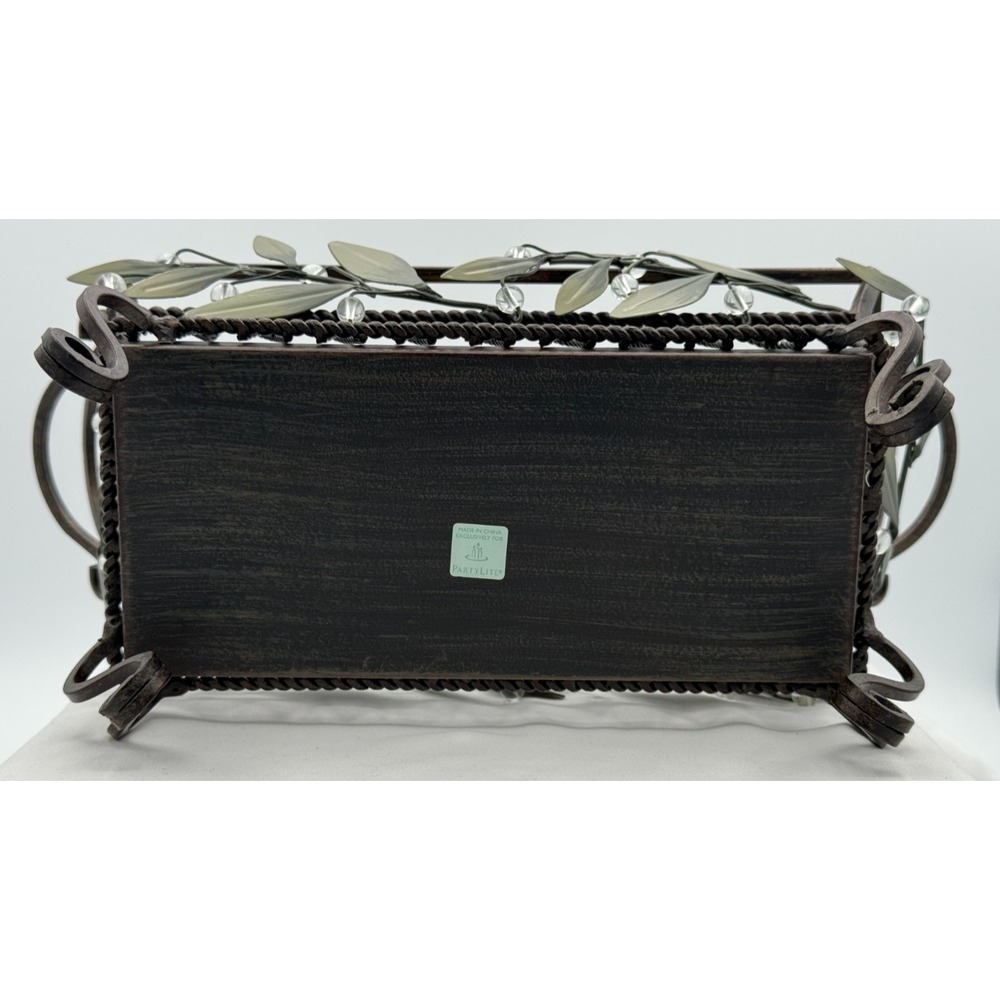 Partylite P8695 Garden Lites Brick Tray Votive Holder - For 3 Wick - NEW In Box - Picture 6 of 7